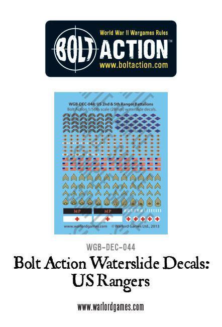 Bolt Action US Rangers decals