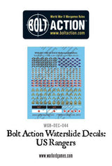 Bolt Action US Rangers decals