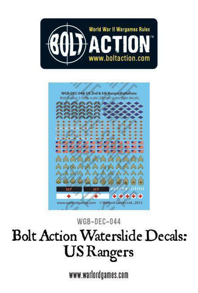 Bolt Action US Rangers decals