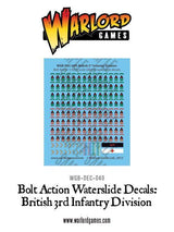 Bolt Action British 3rd Infantry Division decal sheet