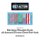 Bolt Action 7th Armoured Division 'Desert Rats' decals