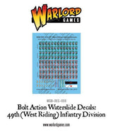 Bolt Action: British 49th (West Riding) Infantry Division decal sheet
