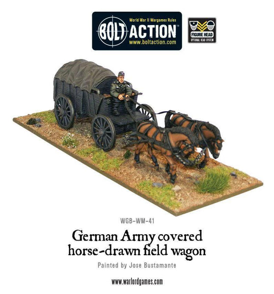 German Army Hf2 Horsedrawn Covered Field Wagon - Gap Games