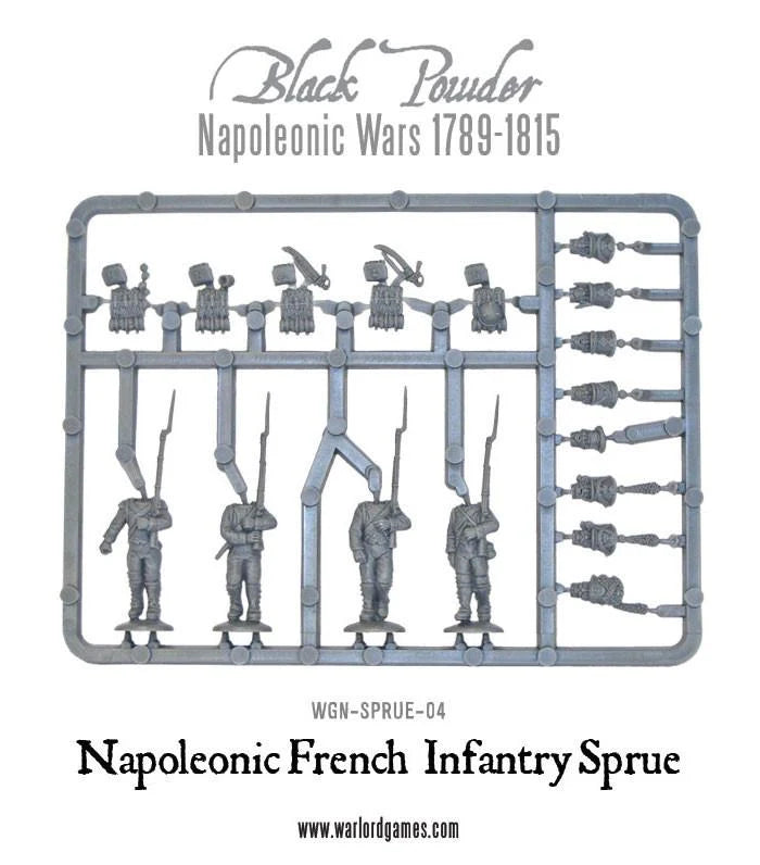 Black Powder - Napoleonic War French Line Infantry Sprue