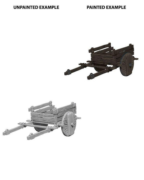 WizKids Deep Cuts Unpainted Miniatures 2 Wheel Cart - Gap Games