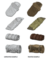 WizKids Deep Cuts Unpainted Miniatures Bedrolls - Gap Games