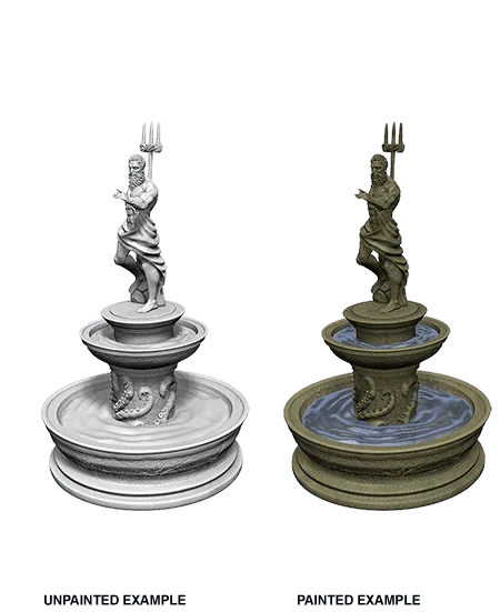 WizKids Deep Cuts Unpainted Miniatures Fountain - Gap Games