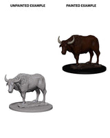 WizKids Deep Cuts Unpainted Miniatures Oxen - Gap Games