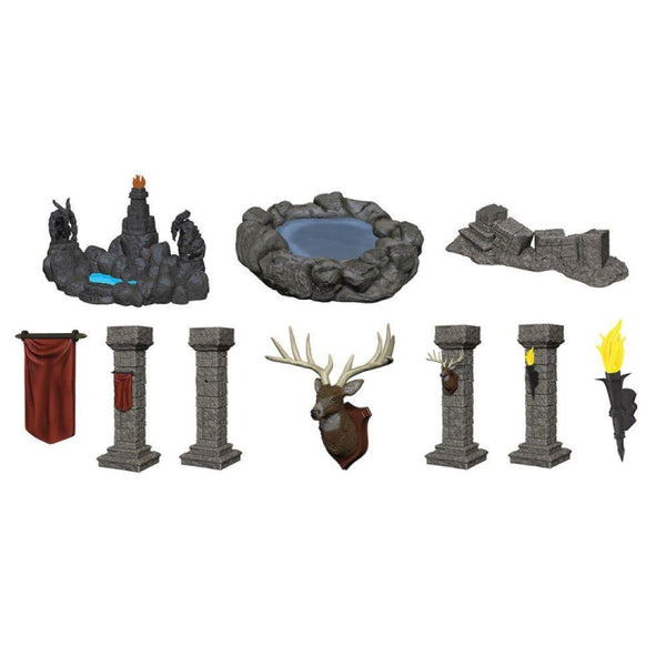 WizKids Deep Cuts Unpainted Miniatures Pools and Pillars - Gap Games