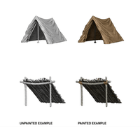 WizKids Deep Cuts Unpainted Miniatures Tent & Lean-To - Gap Games