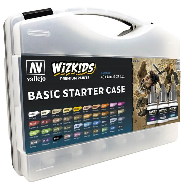 Wizkids Premium Paint Set by Vallejo: Basic Starter Case - Gap Games