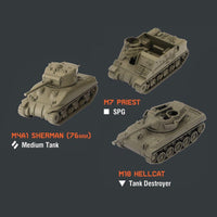 World of Tanks Miniatures Game U.S.A. Tank Platoon 3 - Gap Games