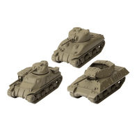 World of Tanks Miniatures Game U.S.A. Tank Platoon (M3 Lee, M4A1 75mm Sherman, M10 Wolverine) - Gap Games