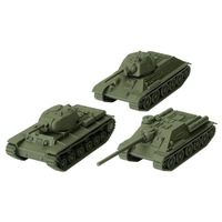 World of Tanks Miniatures Game U.S.S.R. Tank Platoon (T-34, KV-1s, SU-100) - Gap Games