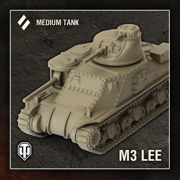 World of Tanks Miniatures Game Wave 1 Tank American (M3 Lee) - Gap Games