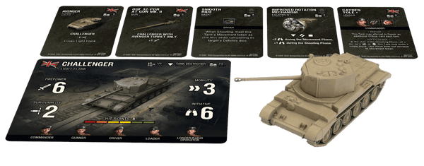 World of Tanks Miniatures Game Wave 7 British Challenger - Gap Games
