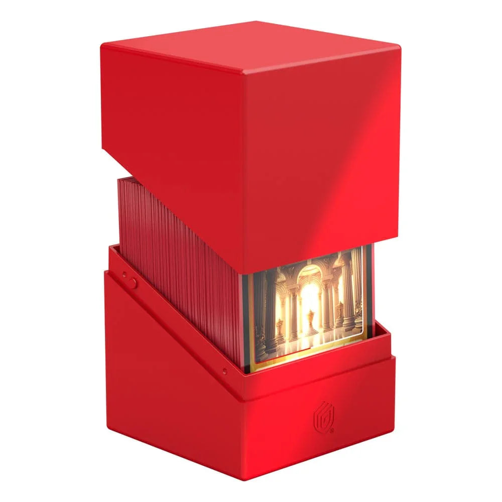 Ultimate Guard: Deck Box – Boulder 100+ – Solid Red