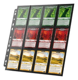 Ultimate Guard: Binder Pages – 24-Pocket QuadRow Side-Loading – Black