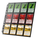 Ultimate Guard: Binder Pages – 24-Pocket QuadRow Side-Loading – Black