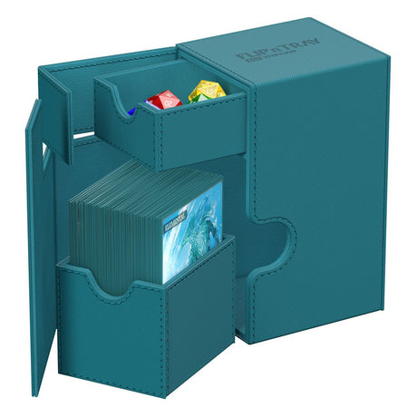 Ultimate Guard: Deck Box – XenoSkin Monocolor Flip'n'Tray 80+ – Petrol