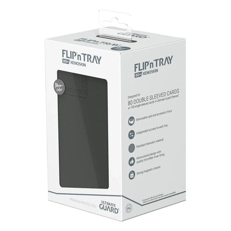 Ultimate Guard: Deck Box – XenoSkin Monocolor Flip'n'Tray 80+ – Grey