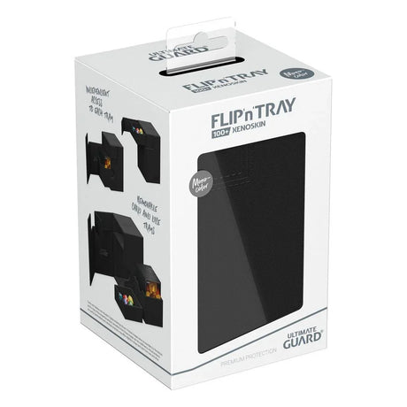 Ultimate Guard: Deck Box – XenoSkin Monocolor Flip'n'Tray 100+ – Black