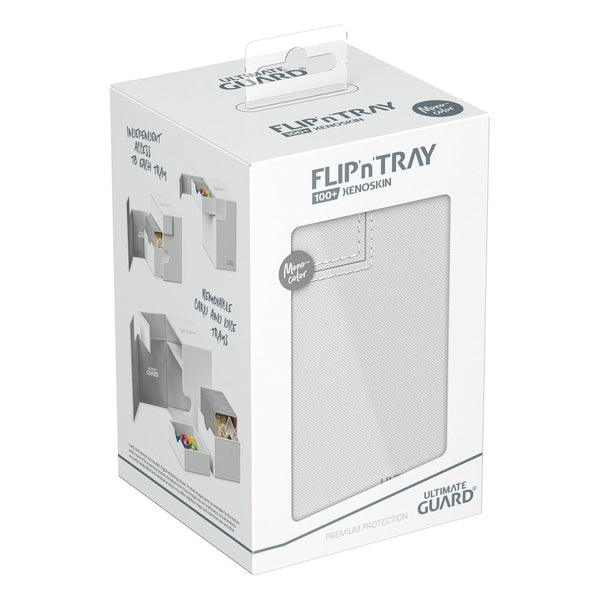 Ultimate Guard: Deck Box – XenoSkin Monocolor Flip'n'Tray 100+ – White