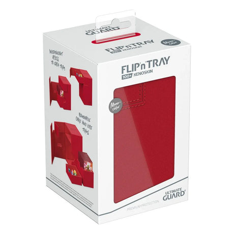 Ultimate Guard: Deck Box – XenoSkin Monocolor Flip'n'Tray 100+ – Red