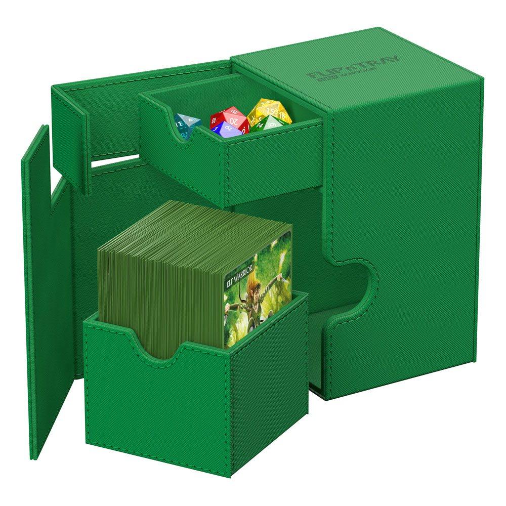 Ultimate Guard: Deck Box – XenoSkin Monocolor Flip'n'Tray 100+ – Green