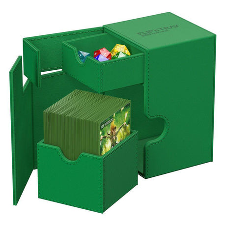 Ultimate Guard: Deck Box – XenoSkin Monocolor Flip'n'Tray 100+ – Green