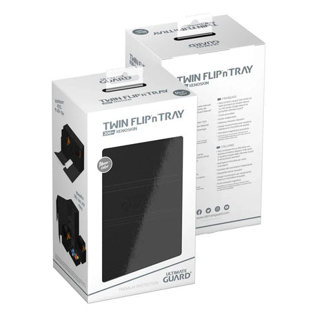 Ultimate Guard: Deck Box – XenoSkin Monocolor Twin Flip'n'Tray 200+ – Black