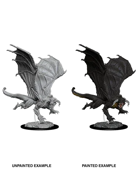 D&D Nolzurs Marvelous Unpainted Miniatures  - Young Black Dragon - (LC) - Gap Games