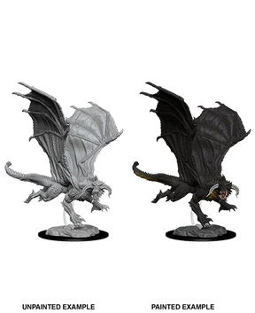 D&D Nolzurs Marvelous Unpainted Miniatures  - Young Black Dragon - (LC) - Gap Games
