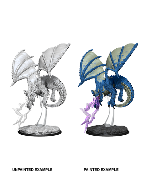 D&D Nolzurs Marvelous Unpainted Miniatures Young Blue Dragon - (LC) - Gap Games